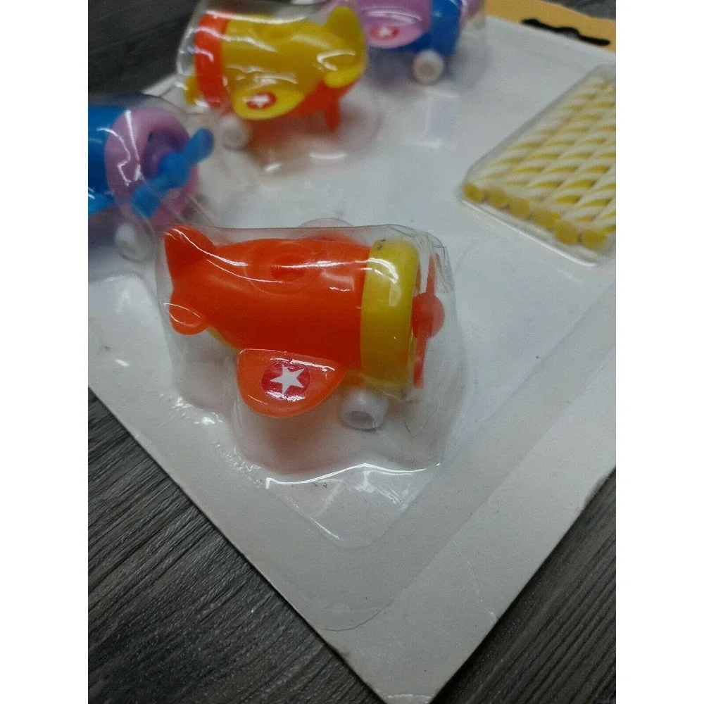 RARE Vintage Airplane Cake Top Set 1991 Wilton Child Birthday Decorate Cake